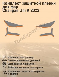 Changan Uni K 2022/ Комплект защитной пленки для фар