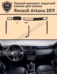 Renault Arkana/Рено Аркана полный комплект защитных пленок 