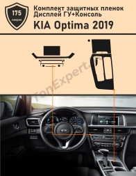 KIA Optima/ Комплект защитной пленки для дисплея ГУ+Консоль