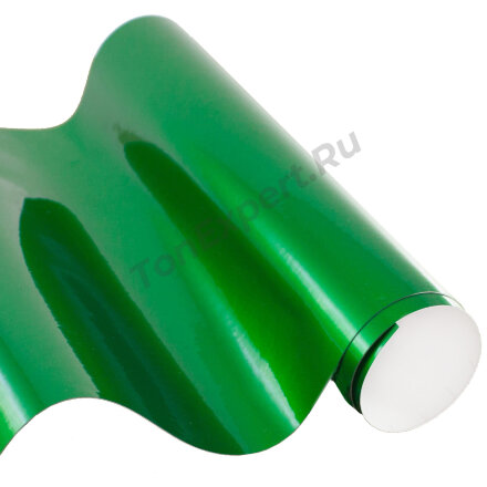 Зеленая глянцевая перламутровая пленка