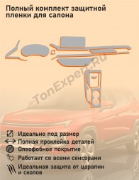 Москвич 3/ Полный комплект защитных пленок для салона автомобиля