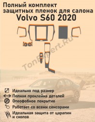 Volvo S60/Полный комплект защитных пленок для салона